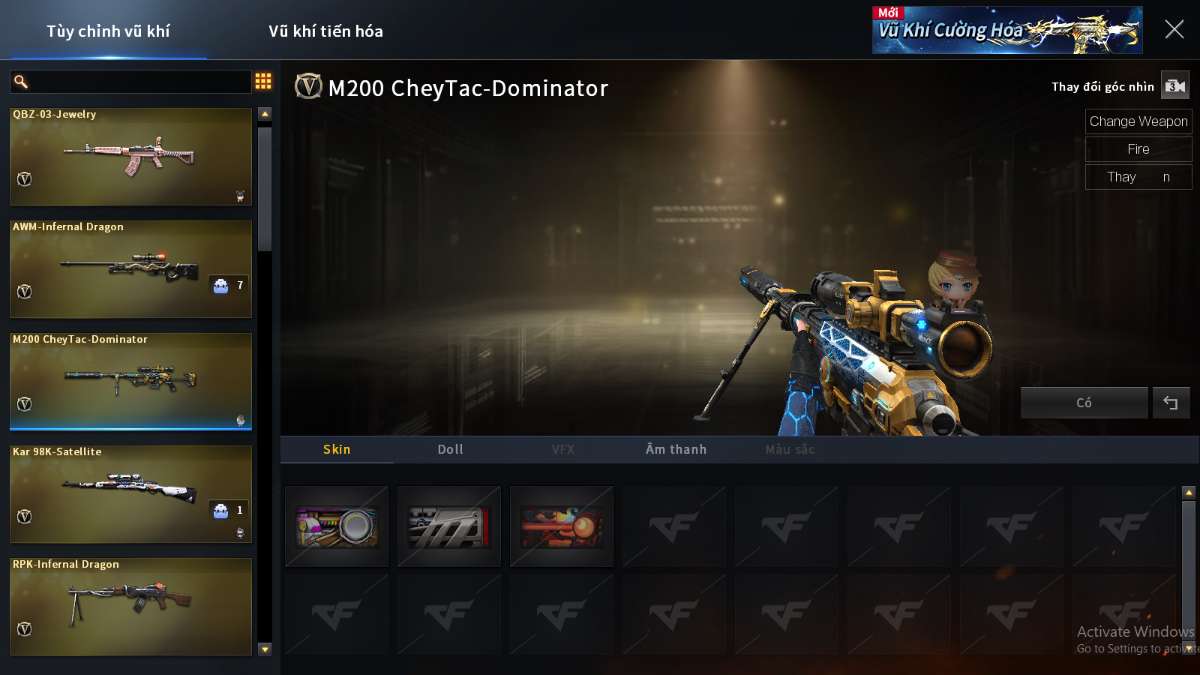 shop acc cf uy tin gia re